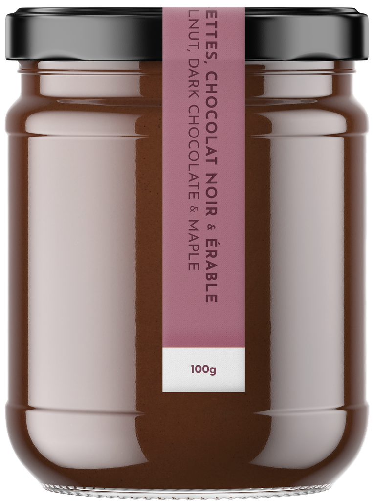 [AST100-05] Noisettes, Chocolat Noir & Érable - 100 g