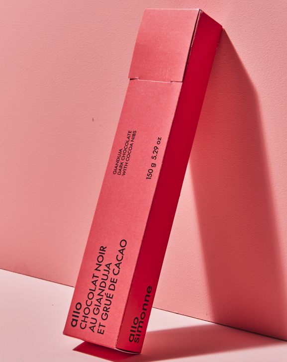 [ASCH01-03] Gianduja & Cacao nibs Bar - 150 grs