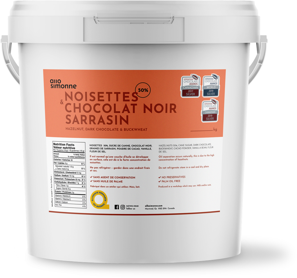 Noisettes, Chocolat Noir & Sarrasin - 5 kg