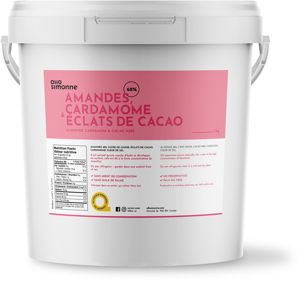 Amandes, Cardamome & Éclats de Cacao - 5 kg