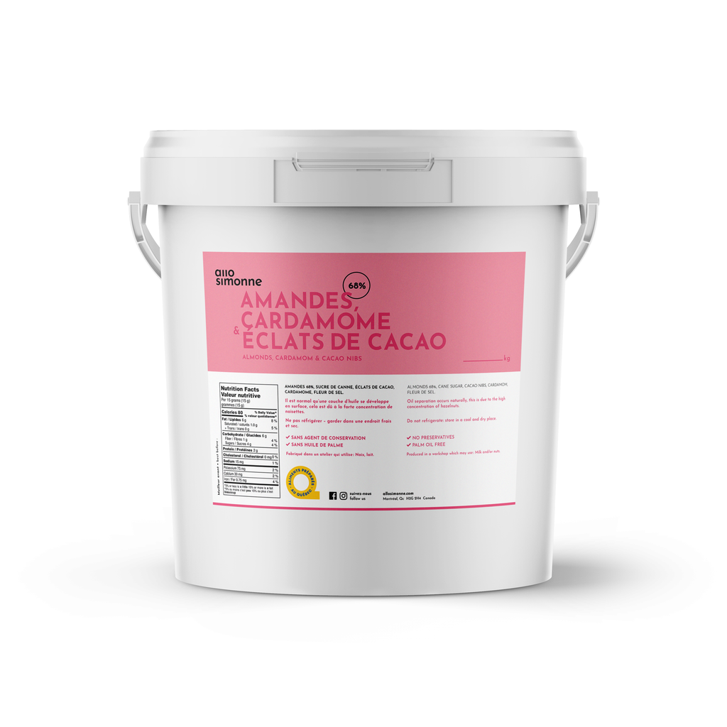 Amandes, Cardamome & Éclats de Cacao - 10 kg