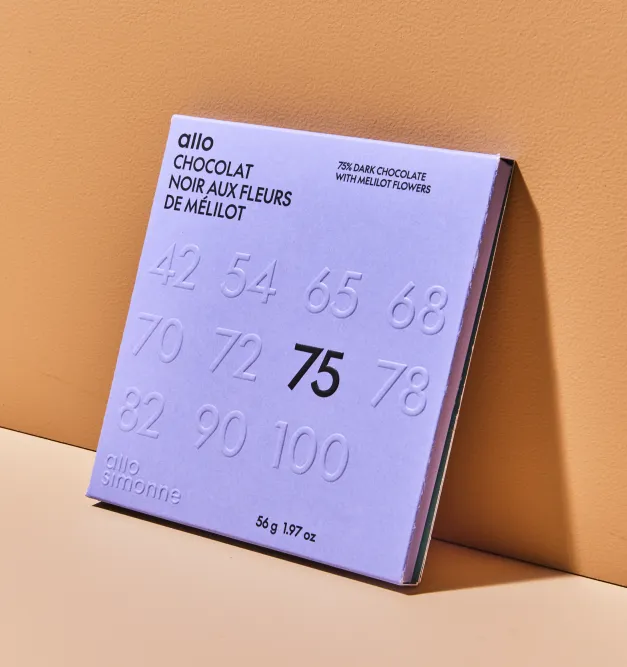 [ASCH07-12] Tablette Chocolat Mélilot Jaguar 75% - 56 g