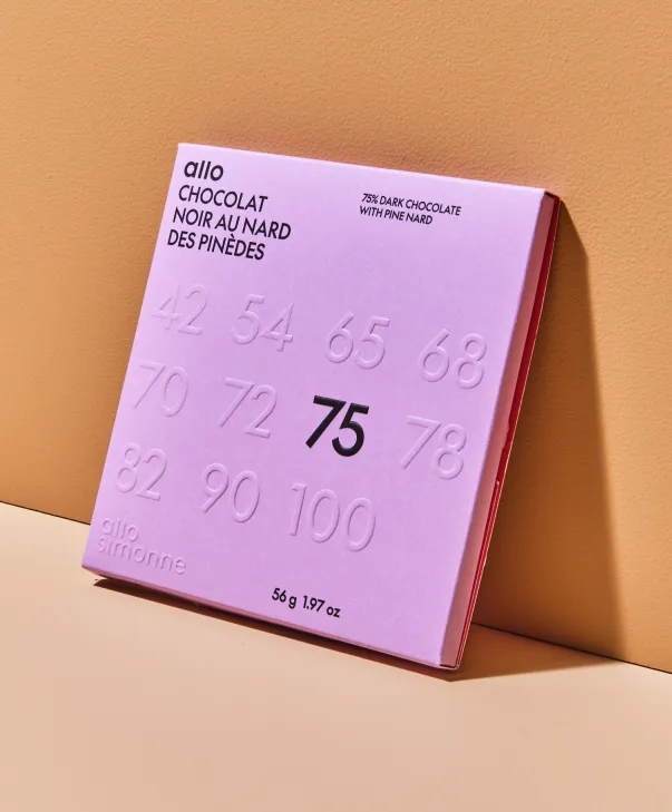 [ASCH07-15] Tablette Chocolat Nard des Pinèdes 75% - 56 g