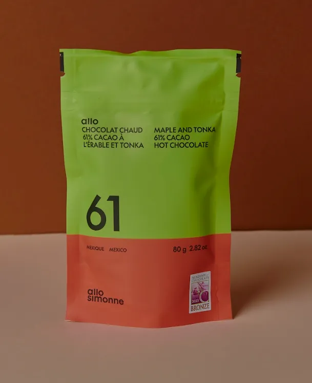 [ASCH05-01] Chocolat Chaud 61% Cacao à l'Érable et Tonka - 80 g